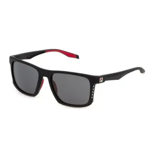 Fila نظارة شمسية رجالية هندسية، 55 mm، أسود مطفي، SFI894-0U28-55