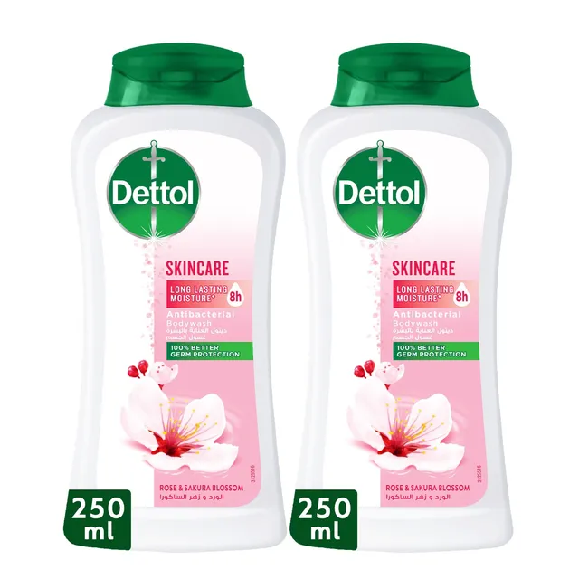 Dettol Skincare Shower Gel & Body Wash Rose & Sakura Blossom Scent