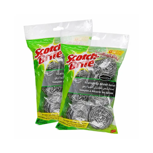 3M Scotch Brite حلزوني معدني عبوة 1+1