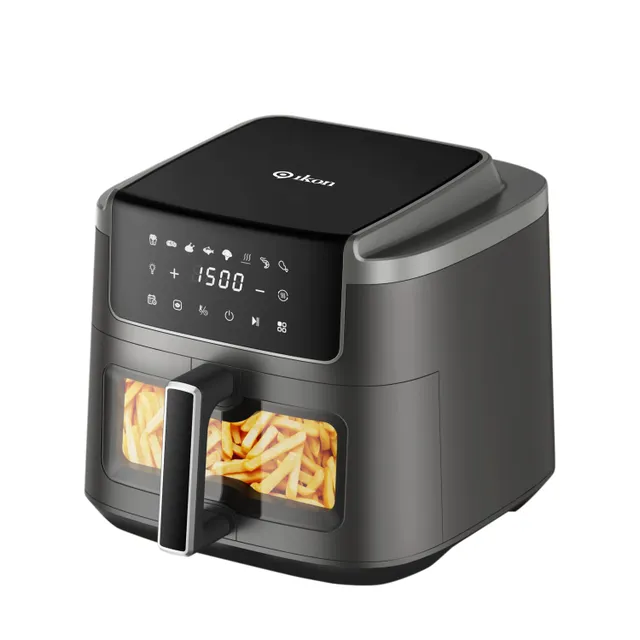 Ikon Digital Air Fryer, 1850W, Black, IK-AFT9000