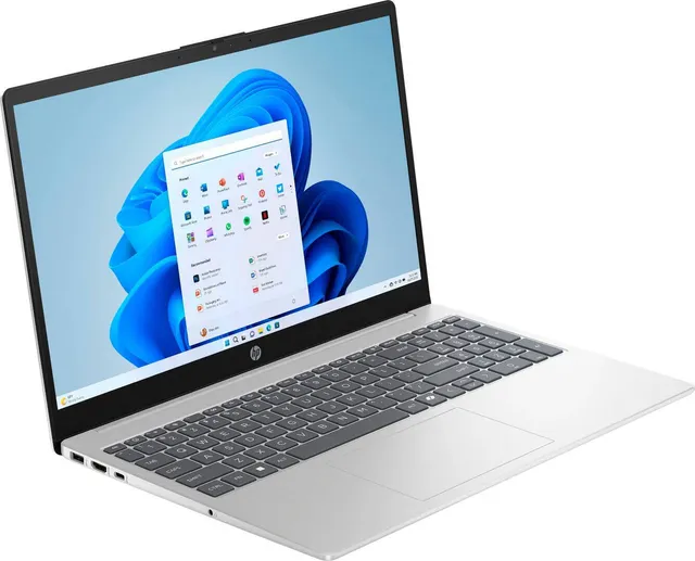 HP 15-FD0127DX Laptop PC, 15.6" FHD IPS Touch Display, Intel Core 7 150U Processor, 16GB RAM, 512GB SSD, Intel Graphics, English Keyboard, Windows 11 Home, Silver B4HN8UA