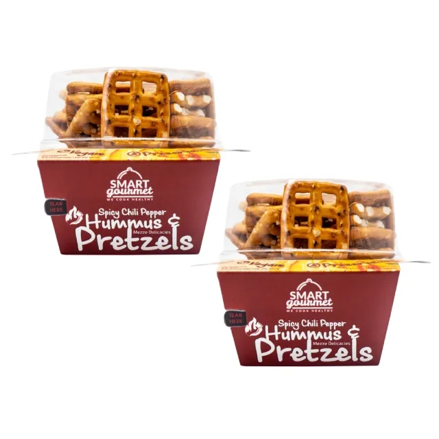 Smart Gourmet Hummus & Pretzels Spicy Chili Pepper