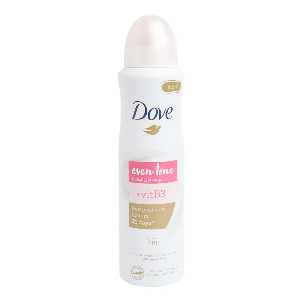 Dove بخاخ للجسم مضاد للتعرق ومزيل للعرق لتوحيد اللون