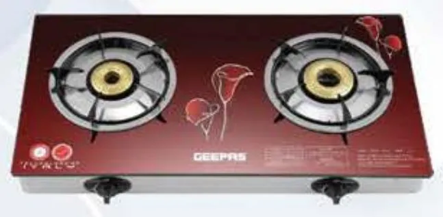 Geepas طباخ غاز 2 شعلة Gk5602N N-Ffd