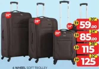 4 Wheel Soft Trolley
