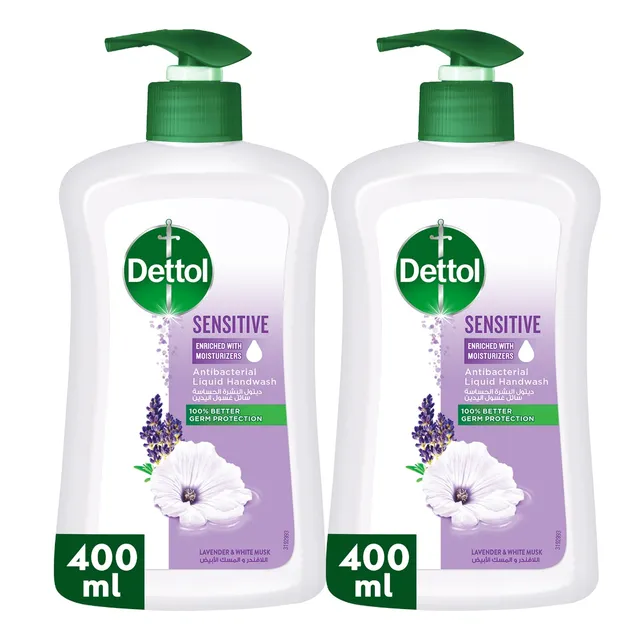 Dettol Sensitive Liquid Handwash Pump Lavender & White Musk Scent