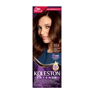 Koleston صبغة شعر بني كستنائي داكن مكثف 303/4 عبوة 1 pkt