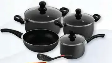 Royalford Non-Stick Cookware Set RF4999 Black Color