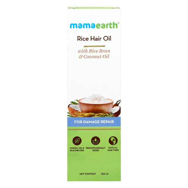 Mamaearth Rice Bran & Coconut Hair Oil