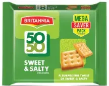 Britannia 50-50 crackers assorted