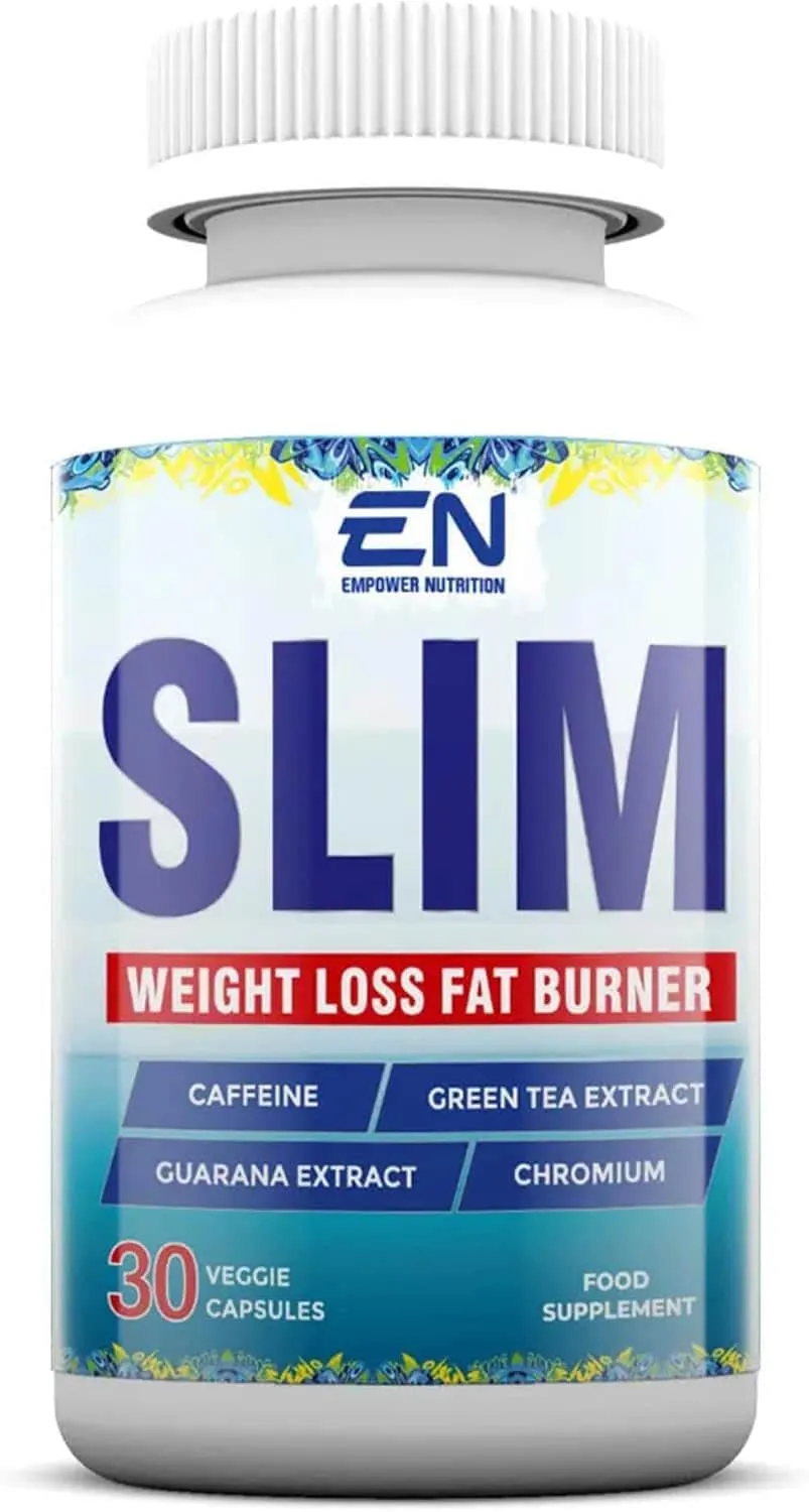 Empower Nutrition مكمل دعم الجسم بالكافيين وخلاصة الشاي الأخضر والغوارانا والكروم وفيتامينات B لاستقلاب الطاقة 30 كبسولة نباتية