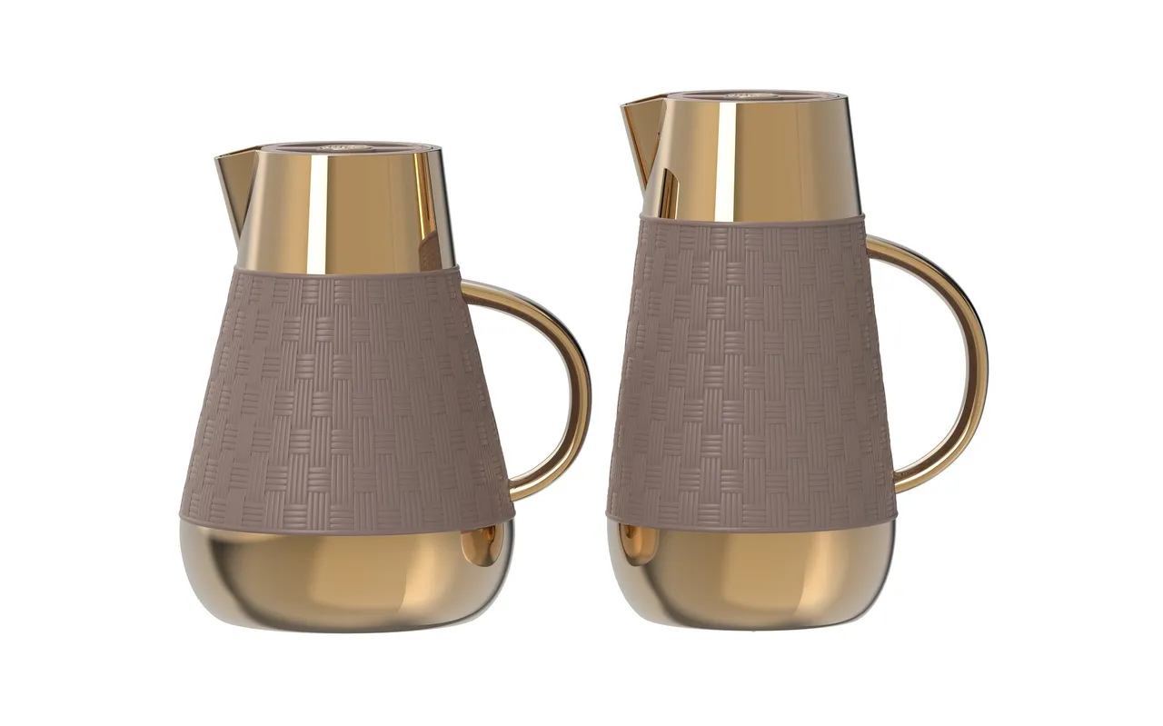 Homemaker طقم ترامس V.Flask 2Pc بني