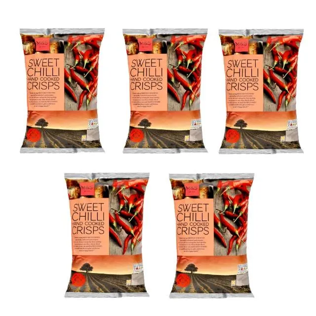 M&S Hand Cooked Crisps Sweet Chilli