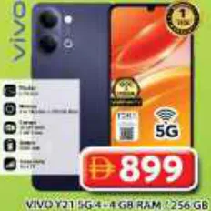 vivo Y21 5G، رام 4+4 Gb / 256 Gb