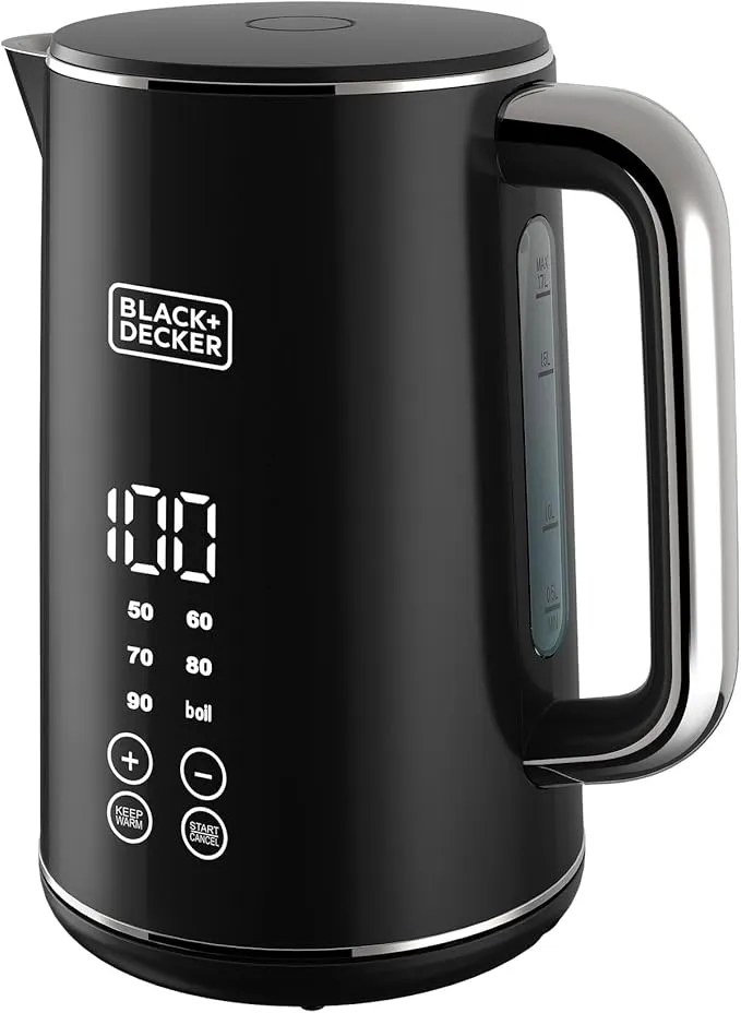 Black+Decker Black & Decker غلاية بشاشة لمس وشاشة رقمية 2200 W
