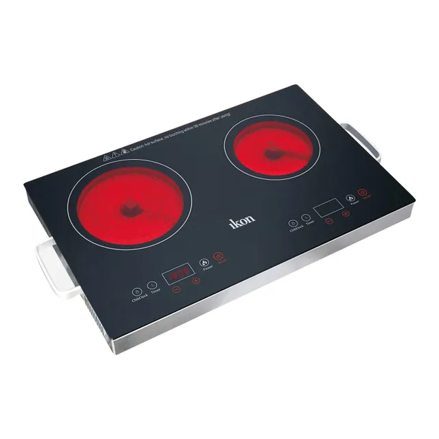 Ikon Digital Double Stainless Steel Infrared Cooker, IK-6202N