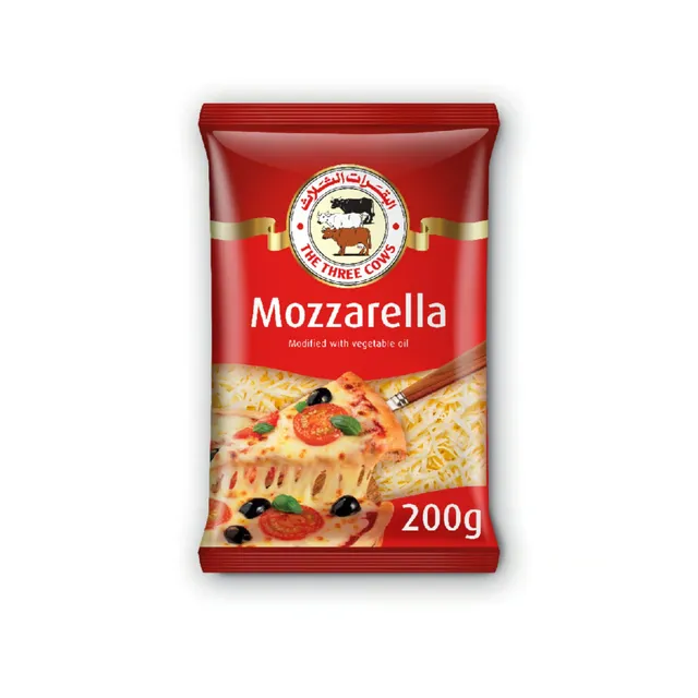 The Three Cows Shredded Mozzarella Cheese