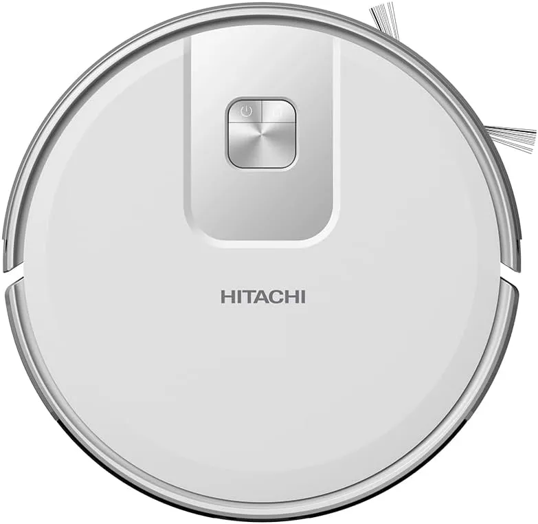 Hitachi مكنسة روبوت تتحكم عبر Wi-Fi | قوة شفط 2700Pa | ملاحة LiDAR ورسم خرائط متعدد الطوابق | تنظيف رطب وجاف | أمان للدرج | مدة تشغيل 170 Min. (كحد أقصى) | ضمان 1-Year | RVX15N