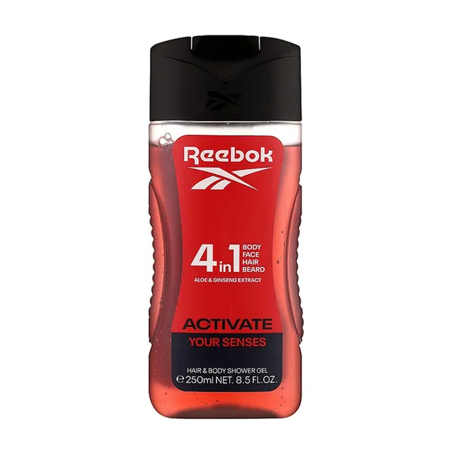 Reebok 4in1 Hair & Body Shower Gel for Him Activate Your Senses