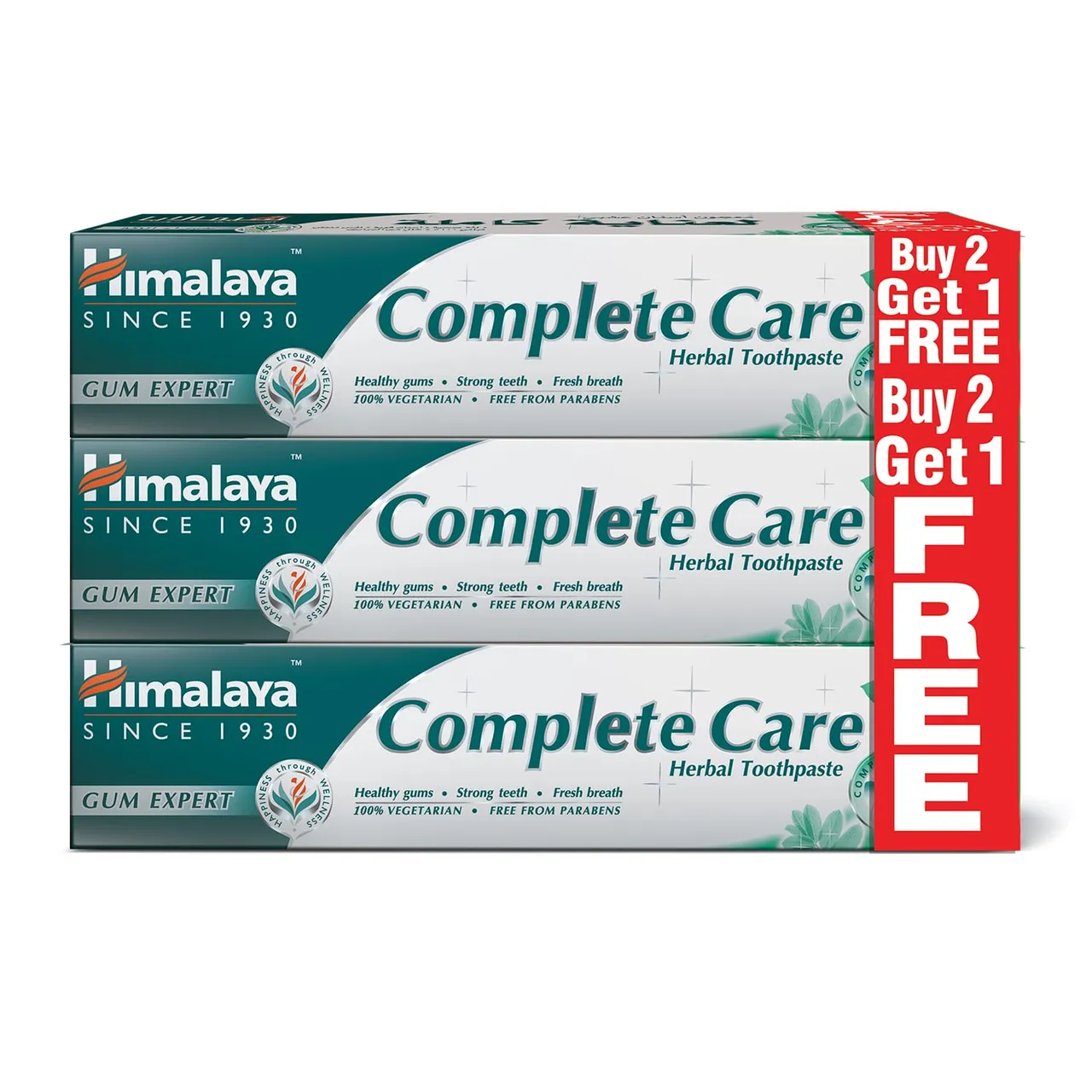 Himalaya معجون أسنان عشبي عناية متكاملة 2+1