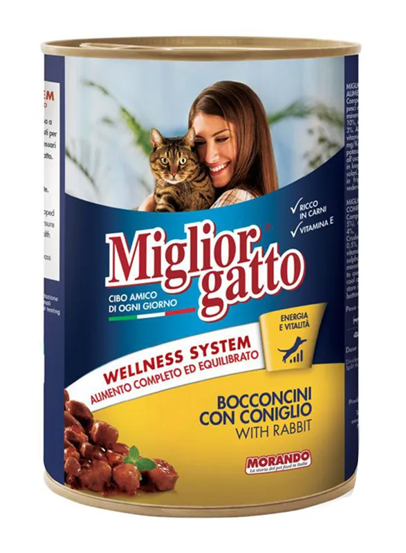 Miglior Gatto Chunks with Rabbit Cat Wet Food