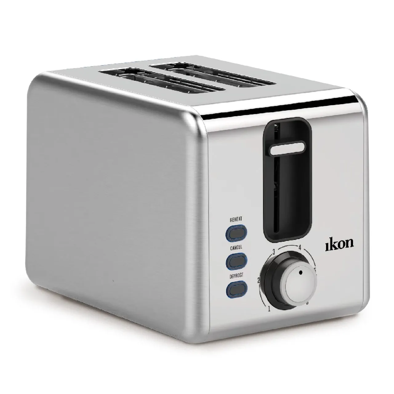 Ikon محمصة خبز 2 شريحة، 800-1000 W، ستانلس ستيل، IK-CBT02