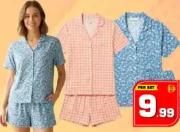 Ladies Shorts Set