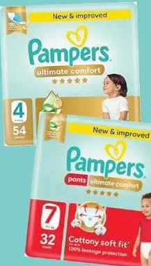 Pampers Taped/Pants Mega Pack Size 4/7 Asstd