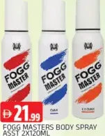 Fogg Masters Body Spray Assorted
