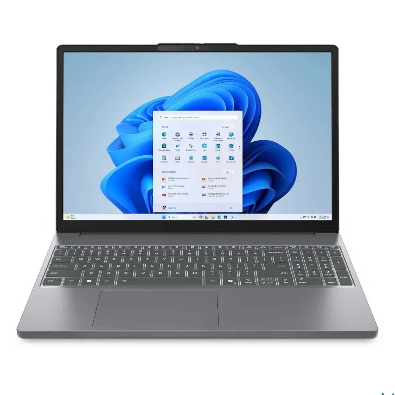 Lenovo لابتوب 15.3 بوصة، معالج Intel Core i5-13420H، ذاكرة 8 GB، تخزين 512 GB SSD، نظام Windows 11 Home، رمادي، IPS3