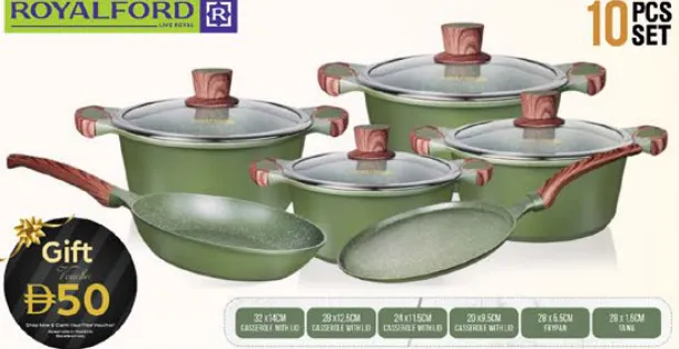 Royalford Kitchen Craft DieCast Cookware Set