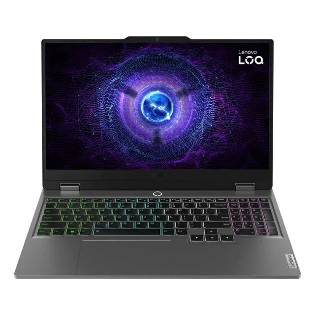 Lenovo LOQ 15IRX9 Laptop, Intel Core i5-13450HX, 16GB RAM, 512GB SSD, 15.6-Inch FHD IPS, 6GB NVIDIA GeForce RTX 4050 Graphics Card, Windows 11 Home, Luna Grey, 83DV000AAX