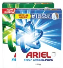 Ariel منظف أخضر/أزرق