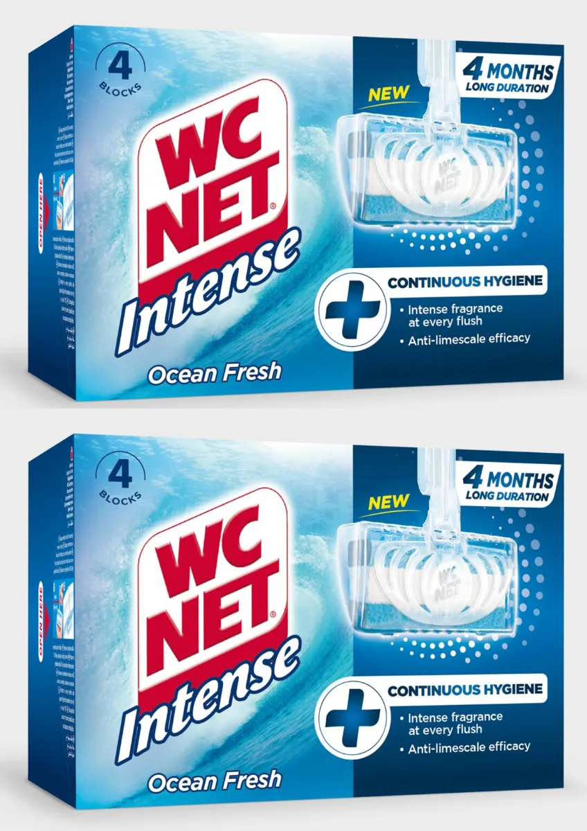 W.C Net مكعبات تواليت صلبة برائحة المحيط - 2x4 Blocks