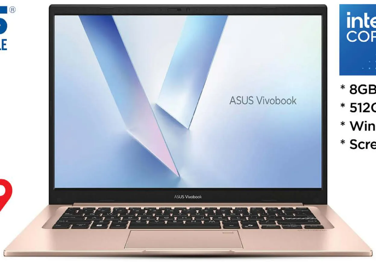 ASUS لابتوب Core 5، 8GB RAM، 512GB SSD، Windows 11
