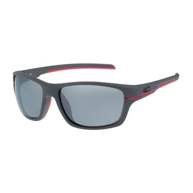 O'Neill Unisex Polarised Rectangle Sunglasses, Red, ONS-9021-2.0-108P