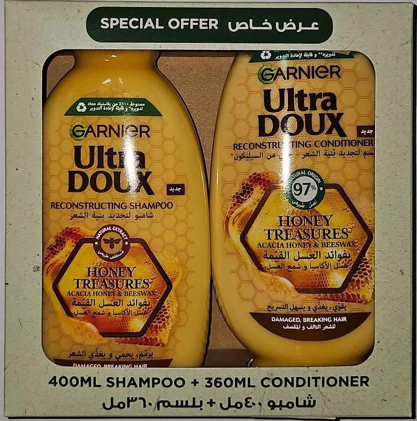 Garnier Ud شامبو بكنز العسل + بلسم - +