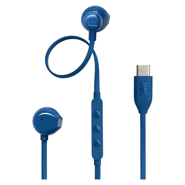 JBL Tune 305C USB-C Wired In-Ear Earphones Blue