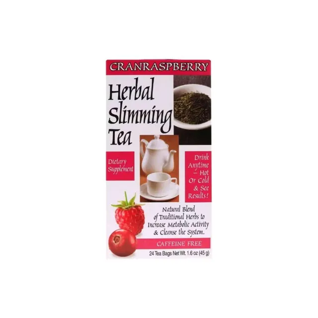 21St Century Herbal Slimming Cranraspberry Tea 24 Tea Bags, 24 Servings