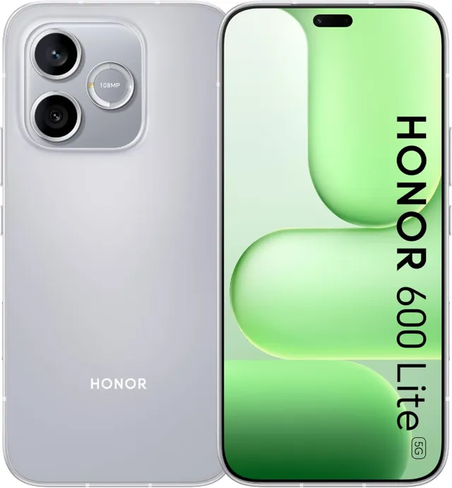 Honor 600 Lite Middle East Version, 8GB RAM 256GB Storage, 108MP Camera, MediaTek Dimensity 7100 Elite, Dual SIM, Velvet Grey