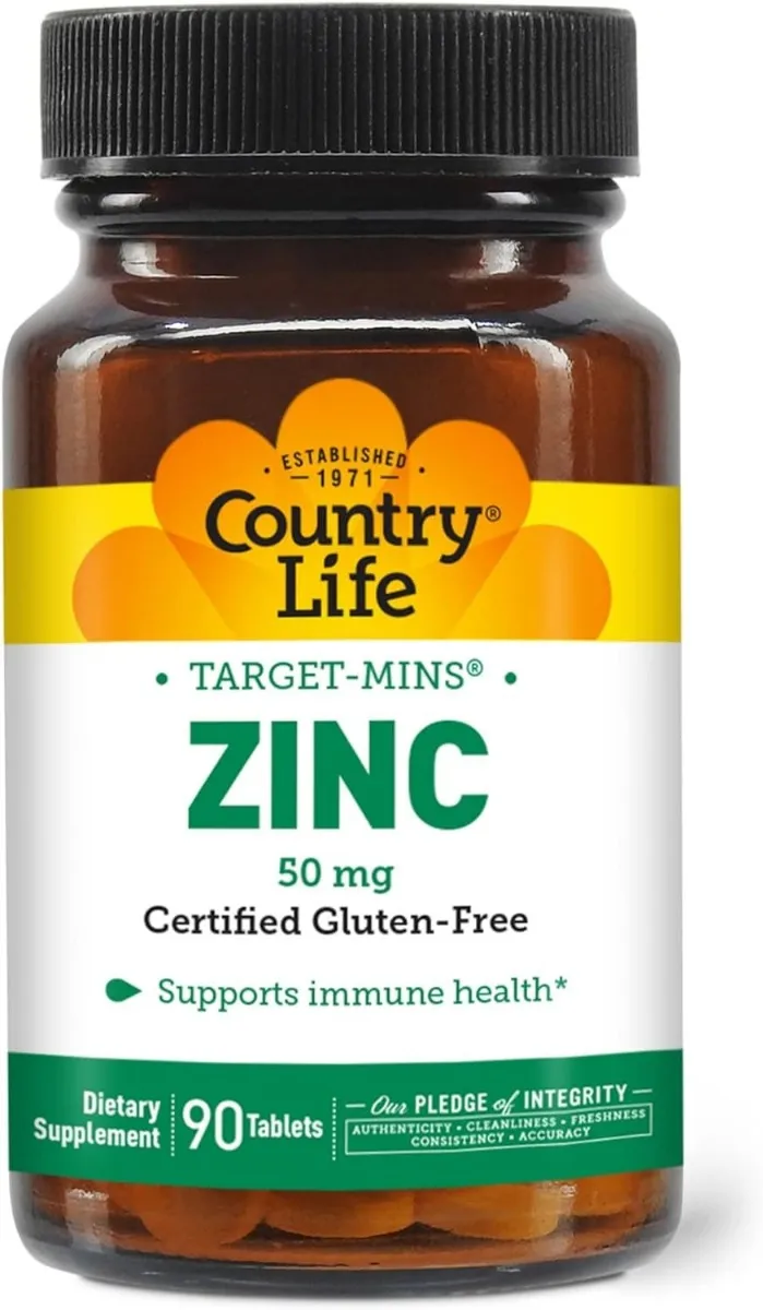 Country Life أقراص زنك 50MG - 90 Pcs