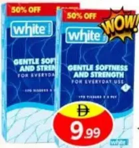 White Facial Tissue