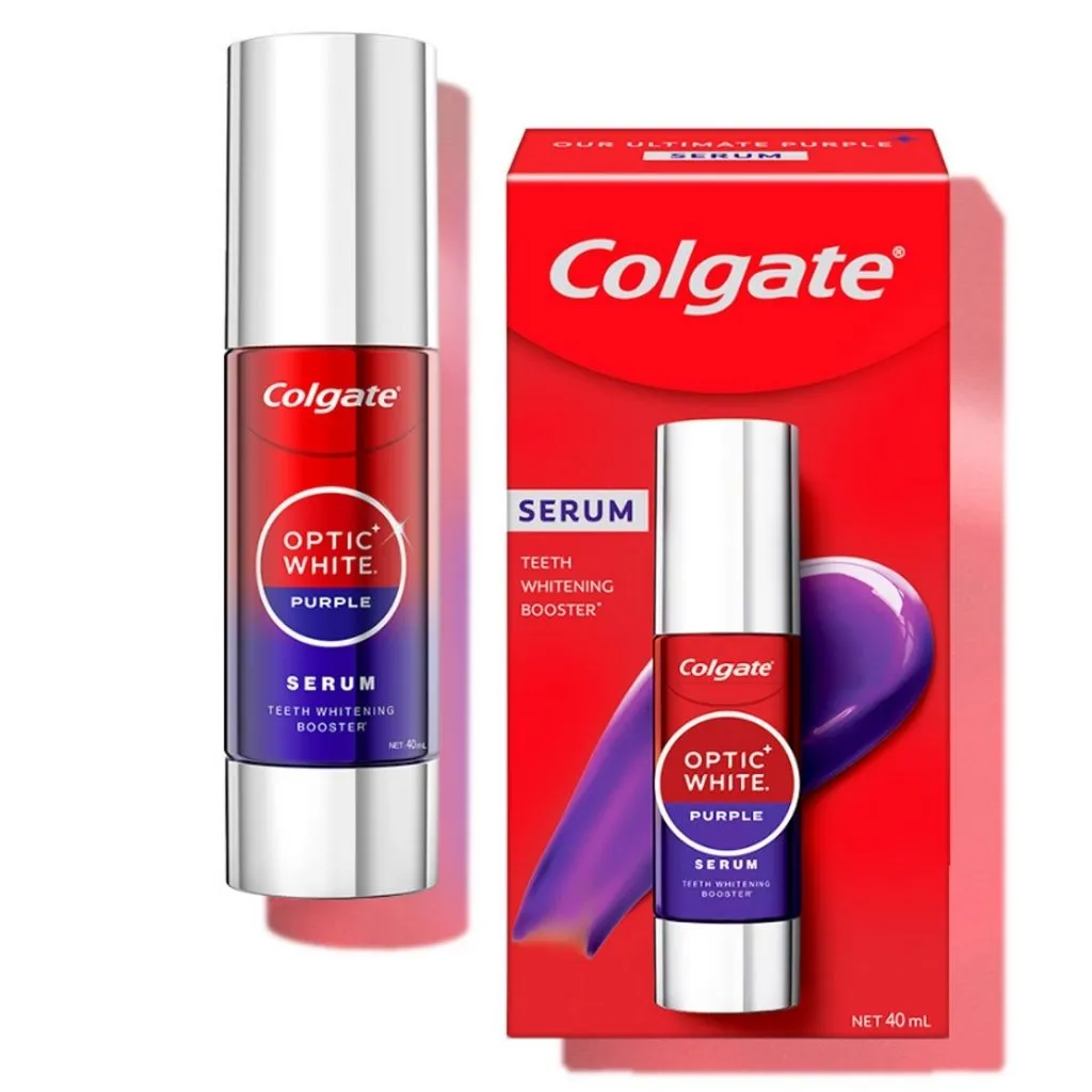 Colgate معجون أسنان Optic White بسيروم بنفسجي