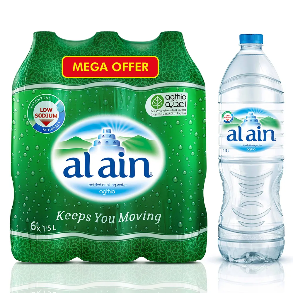 العين مياه Al Ain 1.5L × 6pcs بسعر خاص