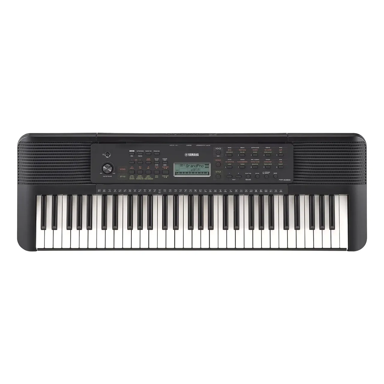 Yamaha لوحة مفاتيح محمولة PSR E283 بعدد 61 مفتاحا أسود