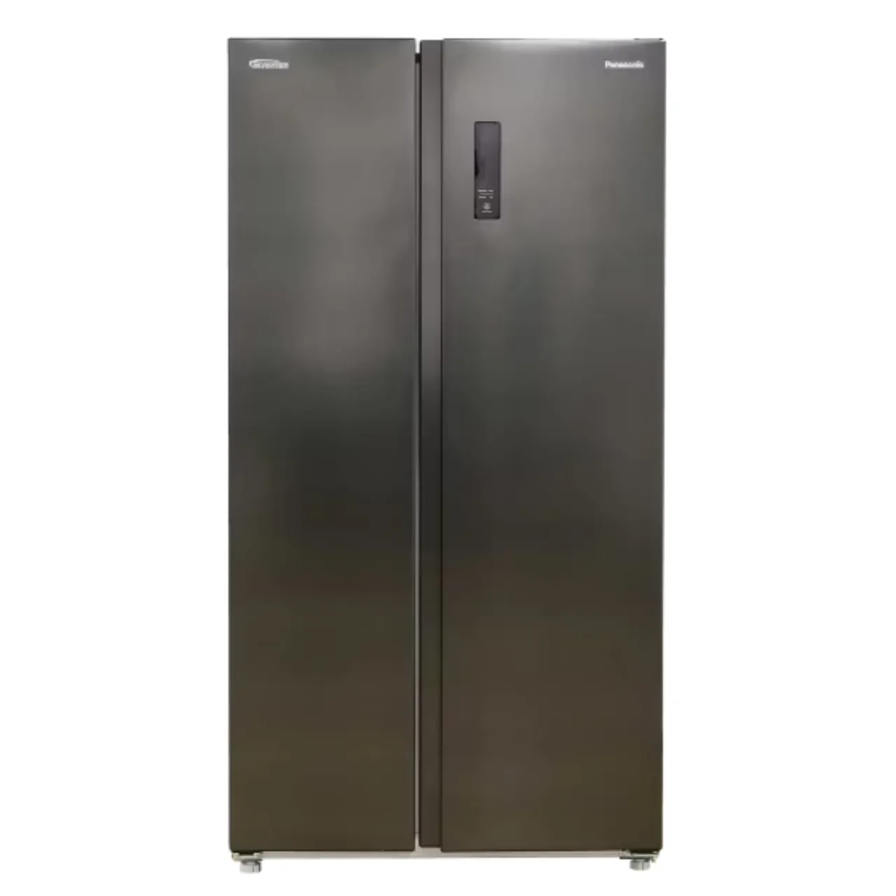 Panasonic ثلاجة ببابين جنباً إلى جنب، رمادي داكن، NR-BS734MSAE