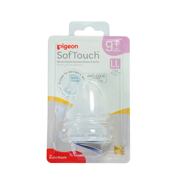 Pigeon Softouch Nipples (Li) - 2 Pcs