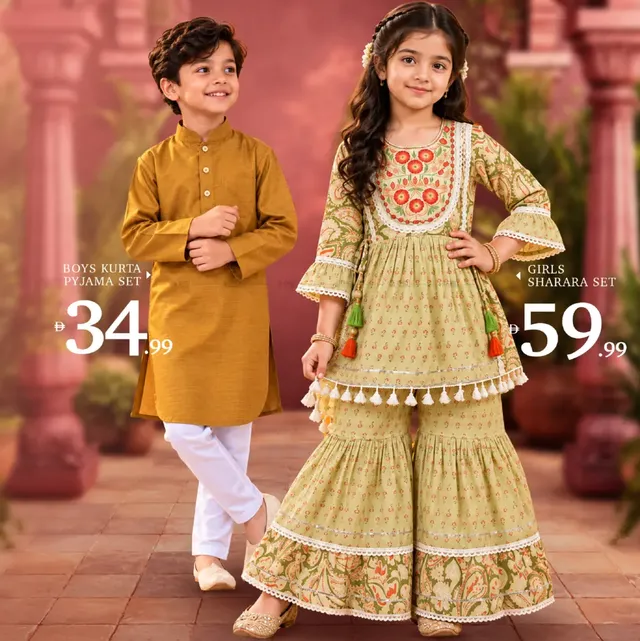 Girls Sharara Set