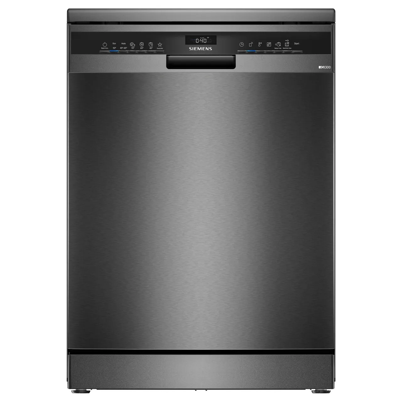 Siemens غسالة أطباق قائمة بذاتها 14 طقم iQ300، SN23HC25MM، مقاس 60 cm، برنامج EasyStart، أسود مصقول