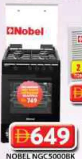 Nobel S/S Cooking Range NGC5000BK; 5OF Turkey